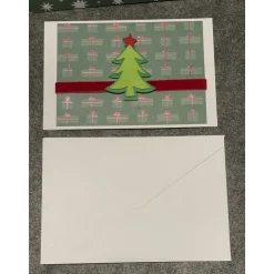 Hübsche Weihnachtskarte mit Tannenbaum Motiv