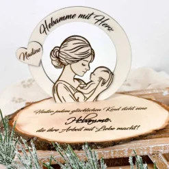 Hebamme Geschenk, Dankeschön Hebamme, Kleinigkeit, Dekoration, Abschiedsgeschenk, Baby, Frau, Kind