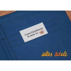 Heftaufkleber für die Schule mit Namen 24 Stk. - für Weltraumfreunde | personalisiert