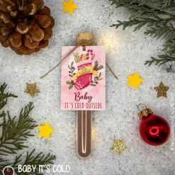 Heiße Schokolade im Reagenzglas aus echter Schweizer Schokolade, Weihnachtsgeschenk, Wichtelgeschenk