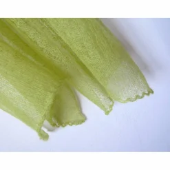 hellgrüne Mohair Stola für Hochzeit, gestrickter Sommer-Schal Frauen, leichtes Schultertuch, Geburtstagsgeschenk für sie