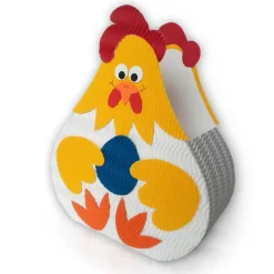 Henne mit Ei - Osternest, Osterkörbchen oder Frühlingsdeko, Osternest aus Wellpappe, Verpackung für Geschenke