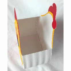 Henne mit Ei - Osternest, Osterkörbchen oder Frühlingsdeko, Osternest aus Wellpappe, Verpackung für Geschenke