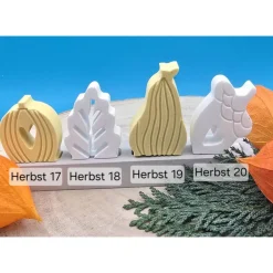 Herbst Steckerchen in Pastell – Handgemachte Deko zum Sammeln & Kombinieren