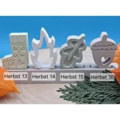 Herbst Steckerchen in Pastell – Handgemachte Deko zum Sammeln & Kombinieren