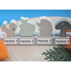 Herbst Steckerchen in Pastell – Handgemachte Deko zum Sammeln & Kombinieren
