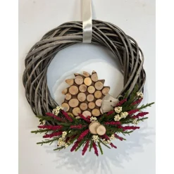 Herbstdeko Herbstkranz Igel