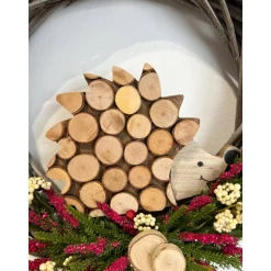 Herbstdeko Herbstkranz Igel