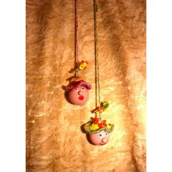 Herbstdeko KUGELWICHTEL Handgemachte Wichtel aus Kunststoffkugeln für Deine Herbstdekoration m. lustigen Drachenklammern