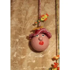 Herbstdeko KUGELWICHTEL Handgemachte Wichtel aus Kunststoffkugeln für Deine Herbstdekoration m. lustigen Drachenklammern