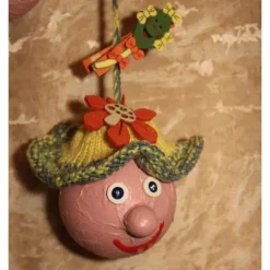 Herbstdeko KUGELWICHTEL Handgemachte Wichtel aus Kunststoffkugeln für Deine Herbstdekoration m. lustigen Drachenklammern