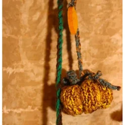 Herbstdeko KUGELWICHTEL KÜRBIS Handgemachte Wichtel aus Kunststoffkugeln für Deine Herbstdekoration