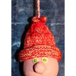 Herbstdeko KUGELWICHTEL QUASTE 2er Set Handgemachte Wichtel aus Kunststoffkugeln für Deine Herbst- oder Winterdekoration