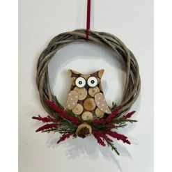 Herbstkranz Herbstdeko Eule