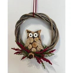 Herbstkranz Herbstdeko Eule