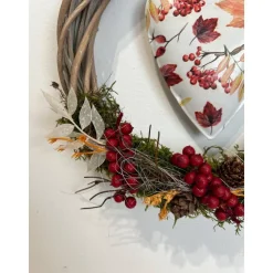 Herbstkranz Herbstdeko Pilz