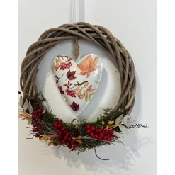 Herbstkranz Herbstdeko Pilz