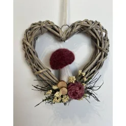 Herbstkranz Herbstdeko Pilz