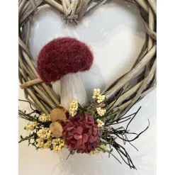 Herbstkranz Herbstdeko Pilz