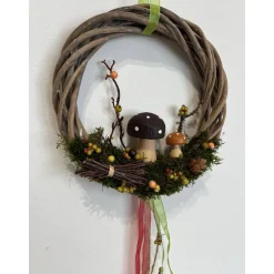 Herbstkranz Herbstdeko Pilze