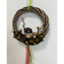 Herbstkranz Herbstdeko Pilze