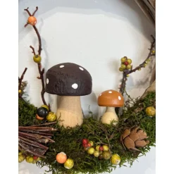 Herbstkranz Herbstdeko Pilze