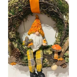 Herbstkranz Herbstdeko Wichtel