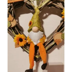 Herbstkranz Türkranz Türschmuck Kranz Herbst Türdeko Wichtel