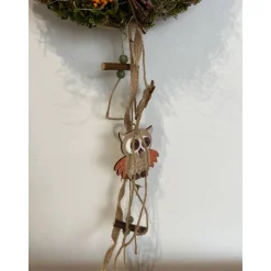 Herbstkranz Türkranz Türschmuck Türdeko Eule Herbstdeko
