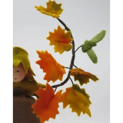 Herbstlicher Ahorn - Blumenkind - Jahreszeitentisch - Waldorf Art - bunter Ahorn -Herbst Dekoration - Art.Nr. HE15