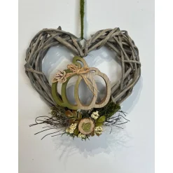 Herbstlicher Kranz Herbstkranz Herbstdeko Türkranz Türschmuck Türdeko Wohndeko Kürbis