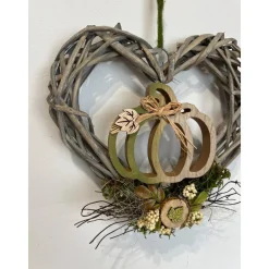 Herbstlicher Kranz Herbstkranz Herbstdeko Türkranz Türschmuck Türdeko Wohndeko Kürbis