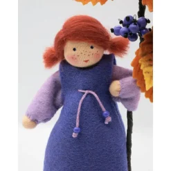 Herbstlicher Liebesperlenstrauch - Blumenkind - Jahreszeitentisch - Waldorf Art -Herbst Dekoration - Art.Nr. HE10