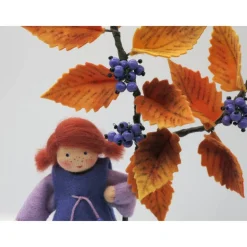 Herbstlicher Liebesperlenstrauch - Blumenkind - Jahreszeitentisch - Waldorf Art -Herbst Dekoration - Art.Nr. HE10