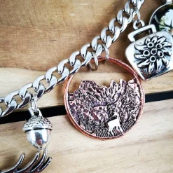 Herren-Charivari , Trachtenschmuck, 1- reihig, Bertl