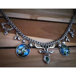 Herren-Charivari , Trachtenschmuck, 1- reihig, Hirsch