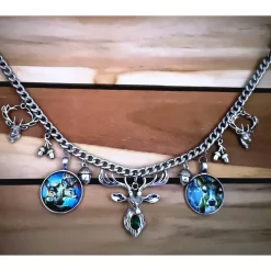 Herren-Charivari , Trachtenschmuck, 1- reihig, Hirsch