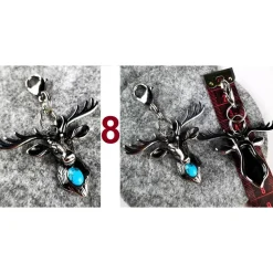 Herren-Charivari aus Edelstahl, Trachtenschmuck, 1- reihig, Peter