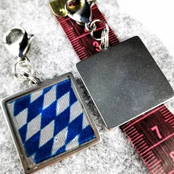 Herren-Charivari aus Edelstahl, Trachtenschmuck, 1- reihig, Hirsch