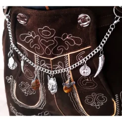 Herren-Charivari aus Edelstahl, Trachtenschmuck, 1- reihig, Max