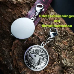 Herren-Charivari aus Edelstahl, Trachtenschmuck, 1- reihig, Bayern