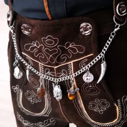 Herren-Charivari aus Edelstahl, Trachtenschmuck, 1- reihig, Max