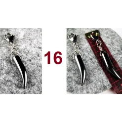 Herren-Charivari aus Edelstahl, Trachtenschmuck, 1- reihig, Sepp