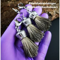 Herren-Charivari aus Edelstahl, Trachtenschmuck, 1- reihig, Jäger