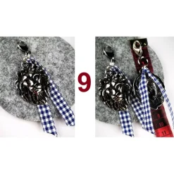 Herren-Charivari aus Edelstahl, Trachtenschmuck, 1- reihig, Erich