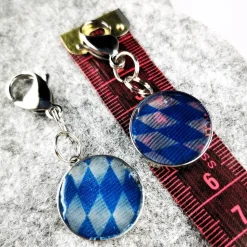 Herren-Charivari aus Edelstahl, Trachtenschmuck, 1- reihig, Löwe