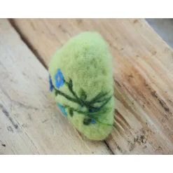 HERZ * FILZHERZ * ZUR DEKORATION * FRÜHLING * 100 % WOLLE * HANDGEARBEITET * GRÜN/BLAU * Produkt #719637