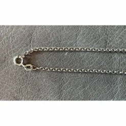 HERZ Achatanhänger „DRUZY“ mit 60cm Ankerkette rhodiniert in 925er Silber