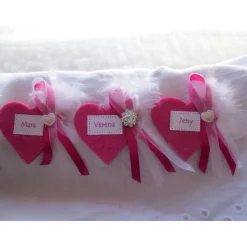 Herz Brosche, Anstecker, Herz, Junggesellinnenabschied, JGA, personalisiert, Wunschbeschriftung, Name