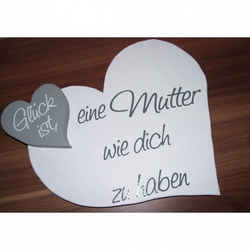 Herz zum Muttertag aus Holz